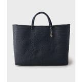 Navy×Black(193) | 【OJO DE MEX】CAGO Tote Grande カゴバッグ | TAKEO KIKUCHI