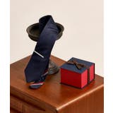 ネイビー(093) | 【BOXセット】無地ネクタイ&タイバー | TAKEO KIKUCHI