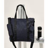 ネイビー(094) | 【多機能・軽量】2WAY シャドーライン トートバッグ | TAKEO KIKUCHI