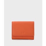 オレンジ(068) | ソフトシュリンクレザー三つ折り財布 | TAKEO KIKUCHI