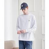 ライトグレー(011) | 【LIMITED】ワンポイント刺繍 長袖Tシャツ | TAKEO KIKUCHI