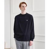 ブラック(019) | 【LIMITED】ワンポイント刺繍 長袖Tシャツ | TAKEO KIKUCHI