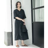 シャーリングフィット&フレアワンピース【洗濯機洗い可】 | OPAQUE.CLIP | 詳細画像5