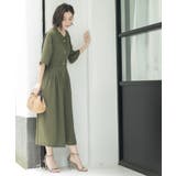 シャーリングフィット&フレアワンピース【洗濯機洗い可】 | OPAQUE.CLIP | 詳細画像9