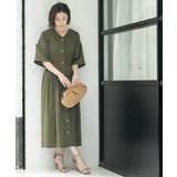 シャーリングフィット&フレアワンピース【洗濯機洗い可】 | OPAQUE.CLIP | 詳細画像11