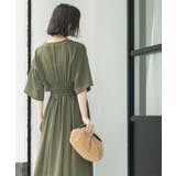 シャーリングフィット&フレアワンピース【洗濯機洗い可】 | OPAQUE.CLIP | 詳細画像12