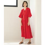 シャーリングフィット&フレアワンピース【洗濯機洗い可】 | OPAQUE.CLIP | 詳細画像16