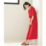 シャーリングフィット&フレアワンピース【洗濯機洗い可】 | OPAQUE.CLIP | 詳細画像18