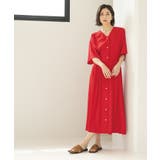 シャーリングフィット&フレアワンピース【洗濯機洗い可】 | OPAQUE.CLIP | 詳細画像19