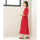 シャーリングフィット&フレアワンピース【洗濯機洗い可】 | OPAQUE.CLIP | 詳細画像21