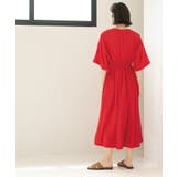 シャーリングフィット&フレアワンピース【洗濯機洗い可】 | OPAQUE.CLIP | 詳細画像22