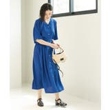 シャーリングフィット&フレアワンピース【洗濯機洗い可】 | OPAQUE.CLIP | 詳細画像25