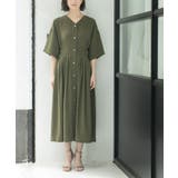 シャーリングフィット&フレアワンピース【洗濯機洗い可】 | OPAQUE.CLIP | 詳細画像29