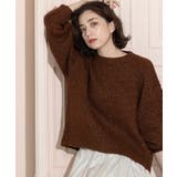 ブラウン(643) | スパンコールラメニット【洗える】 | OPAQUE.CLIP