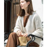 クリアシャギーVネックニット【洗える】 | OPAQUE.CLIP | 詳細画像1