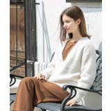 クリアシャギーVネックニット【洗える】 | OPAQUE.CLIP | 詳細画像3