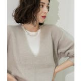 クリアシャギーVネックニット【洗える】 | OPAQUE.CLIP | 詳細画像7