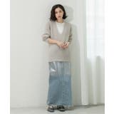 クリアシャギーVネックニット【洗える】 | OPAQUE.CLIP | 詳細画像16