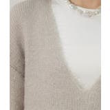 クリアシャギーVネックニット【洗える】 | OPAQUE.CLIP | 詳細画像17