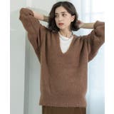 クリアシャギーVネックニット【洗える】 | OPAQUE.CLIP | 詳細画像20