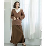 クリアシャギーVネックニット【洗える】 | OPAQUE.CLIP | 詳細画像23