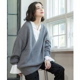 クリアシャギーVネックニット【洗える】 | OPAQUE.CLIP | 詳細画像28