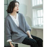 クリアシャギーVネックニット【洗える】 | OPAQUE.CLIP | 詳細画像29