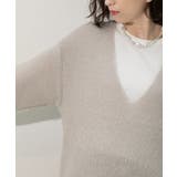 クリアシャギーVネックニット【洗える】 | OPAQUE.CLIP | 詳細画像34