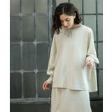 リラクシートップス×フレアスカート/セットアップ対応【洗濯機洗い可】 | OPAQUE.CLIP | 詳細画像18 