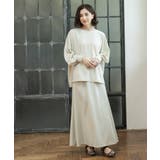 リラクシートップス×フレアスカート/セットアップ対応【洗濯機洗い可】 | OPAQUE.CLIP | 詳細画像23 