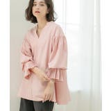 ライトピンク(070) | プリーツキャンディスリーブブラウス【洗濯機洗い可】 | OPAQUE.CLIP