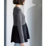 ミニケーブル切替ペプラムニット | OPAQUE.CLIP | 詳細画像23 