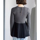 ミニケーブル切替ペプラムニット | OPAQUE.CLIP | 詳細画像24 