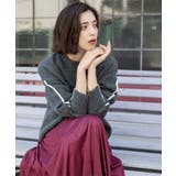 配色ラインクルーネックニット | OPAQUE.CLIP | 詳細画像3