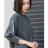 配色ラインクルーネックニット | OPAQUE.CLIP | 詳細画像4