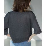 ラメハーフスリーブトップス | OPAQUE.CLIP | 詳細画像9