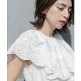 刺繍レースカラーブラウス | OPAQUE.CLIP | 詳細画像2