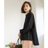 バイカラーアソート ペプラム前あきブラウス | OPAQUE.CLIP | 詳細画像1