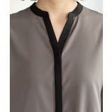 バイカラーアソート ペプラム前あきブラウス | OPAQUE.CLIP | 詳細画像23