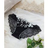 ブラック(019) | アナベル レースショーツ | Risa Magli