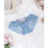 ブルー(092) | フロリーナ レースショーツ | Risa Magli