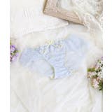 サックスブルー(090) | ヘイリー レースショーツ | Risa Magli