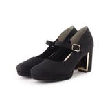 ブラックラメ(319) | メッキプレートヒールストラップパンプス 結婚式二次会 パーティー 24SS | ESPERANZA