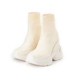 スニーカーソールラインストーンニットブーツ | ESPERANZA | 詳細画像10 