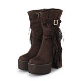 【EC&SHIBUYA109店限定モデル】厚底フリンジ3WAYショートブーツ | ESPERANZA | 詳細画像7