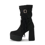 【EC&SHIBUYA109店限定モデル】厚底フリンジ3WAYショートブーツ | ESPERANZA | 詳細画像10