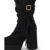 【EC&SHIBUYA109店限定モデル】厚底フリンジ3WAYショートブーツ | ESPERANZA | 詳細画像14