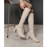 アイボリー(004) | スクエアトゥロングブーツ | ESPERANZA