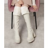 アイボリー(004) | 【ラク盛り ニーハイブーツ】リピーター続出 脚長美脚 | ESPERANZA