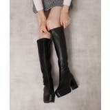 ブラック(019) | ゆる傾斜ロングブーツ | ESPERANZA